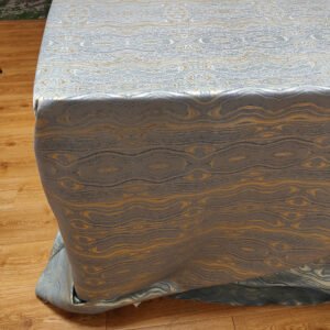 Blue Artistic Jacquard Tablecloth Luxury Texture | TC-B077