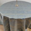 blue jacquard tablecloth (4) Blue Artistic Jacquard Tablecloth Luxury Texture | TC-B077