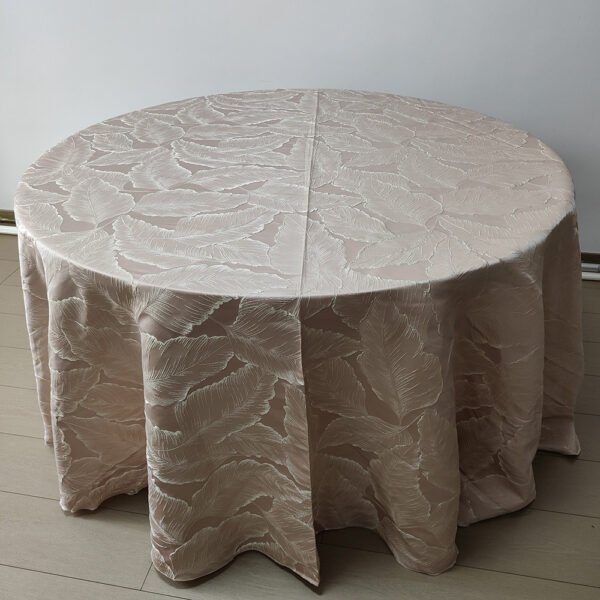 Luxury Botanical Jacquard Tablecloth for Hotel & Banquet | TC-B080