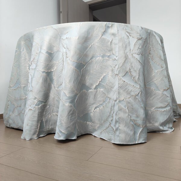 Luxury Botanical Jacquard Tablecloth for Hotel & Banquet | TC-B080