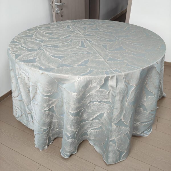 Luxury Botanical Jacquard Tablecloth for Hotel & Banquet | TC-B080