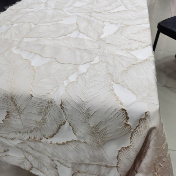 Luxury Botanical Jacquard Tablecloth for Hotel & Banquet | TC-B080