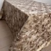 Brown Artistic Texture Jacquard Tablecloth | TC-B093