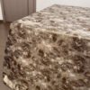 Brown Artistic Texture Jacquard Tablecloth | TC-B093
