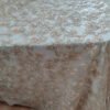 champagne gold tablecloth (2) Champagne Gold Floral Vine Embroidered Tulle Tablecloth for Luxury Events – ER036