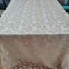 champagne gold tablecloth (4) Champagne Gold Floral Vine Embroidered Tulle Tablecloth for Luxury Events – ER036