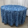 Champagne Embroidered Petal Taffeta Tablecloth for Modern Luxury Banquets – ESW005