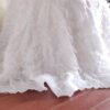 French Style White Embroidered Pleated Tulle Tablecloth for Luxury Weddings – ESW002