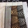 White Geometric Jacquard Tablecloth Custom Shape | TC-B004