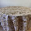gold embroidered tulle tablecloth (2) Gold Rose Branch Embroidered Tulle Tablecloth for French Wedding – ER061