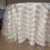 Gold Feather Embroidered Round Tablecloth for European Wedding & Banquet – ER072