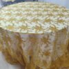 gold floral tablecloth, (3) Gold Sequin Floral Vine Embroidered Tulle Tablecloth for Wedding – ER039
