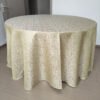 Gold Artistic Line Jacquard Tablecloth for Wedding & Commercial Events – B103