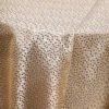 Gold Polka Dot Jacquard Tablecloth for Wedding | TC-B013