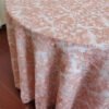 Gold Rose Floral Embroidered Tulle Tablecloth for Wedding & Banquet – ER009