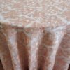 Gold Rose Floral Embroidered Tulle Tablecloth for Wedding & Banquet – ER009