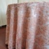 Gold Rose Floral Embroidered Tulle Tablecloth for Wedding & Banquet – ER009