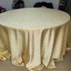 gold round tablecloth (2) Gold Jacquard Round Tablecloth for Event Decor | TC-B116