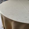 gold round tablecloth (4) Gold Jacquard Round Tablecloth for Event Decor | TC-B116