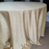 gold round tablecloth (5) Gold Jacquard Round Tablecloth for Event Decor | TC-B116