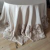 Gold 3D Rose Satin Tablecloth for Luxury Wedding & Banquet Decor