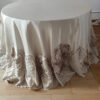 Gold 3D Rose Satin Tablecloth for Luxury Wedding & Banquet Decor