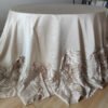Gold 3D Rose Satin Tablecloth for Luxury Wedding & Banquet Decor