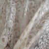 Gold Sequin Geometric Circle Embroidered Tulle Tablecloth – ER025