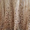 Gold Sequin Geometric Circle Embroidered Tulle Tablecloth – ER025