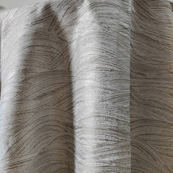 Grey Wave Jacquard Tablecloth Artistic Texture | TC-B073