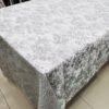 Grey Vintage Botanical Jacquard Tablecloth | TC-B075