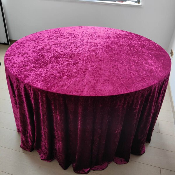 Ice Crushed Velvet Tablecloth