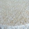 ivory embroidered tablecloth (1) Ivory Polka Dot Feather Embroidered Tulle Tablecloth for Luxury Events – ER033