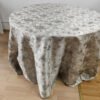 Gold Textured Jacquard Table Cover Reusable | TC-B006