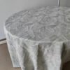Leaf Pattern Jacquard Tablecloth for Hotel & Event Decor | TC-B097