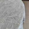 Leaf Pattern Jacquard Tablecloth for Hotel & Event Decor | TC-B097