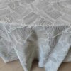 Leaf Pattern Jacquard Tablecloth for Hotel & Event Decor | TC-B097