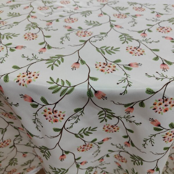 pink floral tablecloth bulk (4) Light Pink Floral Fresh Style Tablecloth