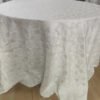Pink Floral Jacquard Tablecloth for Wedding Decor | TC-B096