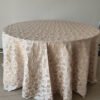 Pink Floral Jacquard Tablecloth for Wedding Decor | TC-B096