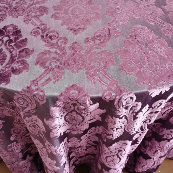 purple jacquard tablecloth (1) Purple Luxury Jacquard Tablecloth European Style | TC-B012
