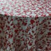 Red Vintage Floral Jacquard Tablecloth for Wedding | TC-B072