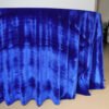 Royal Blue Velvet Round Tablecloth