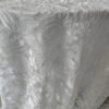 Silver White Rose Embroidered Tulle Tablecloth for French Wedding – ER070