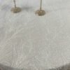 silver feather tablecloth (2) Silver Feather Embroidered Tulle Tablecloth for Modern Wedding – ER069
