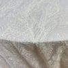 silver feather tablecloth (3) Silver Feather Embroidered Tulle Tablecloth for Modern Wedding – ER069