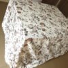 Vintage Grey-Brown Floral Rectangular Tablecloth