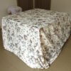 Vintage Grey-Brown Floral Rectangular Tablecloth