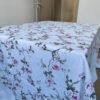 vintage floral tablecloth supplier (3) Vintage Pink Rose Vine Waterproof Tablecloth