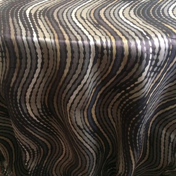 Modern Wave Jacquard Tablecloth for Banquet | TC-B022